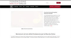 Desktop Screenshot of fondazionemacula.it