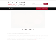 Tablet Screenshot of fondazionemacula.it